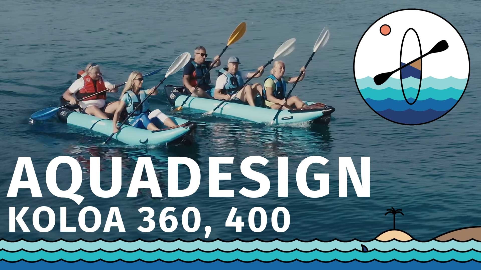 Recensione di kayak gonfiabili AQUADESIGN Koloa modelli 2024 - 2 e 3 posti