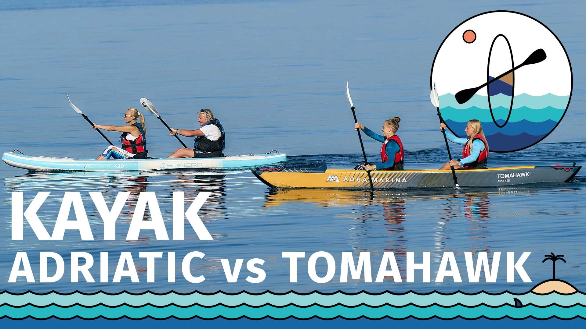 Recensione - paragone tra kayak AQUA MARINA Tomahawk AIR K440 e SPINERA Adriatic