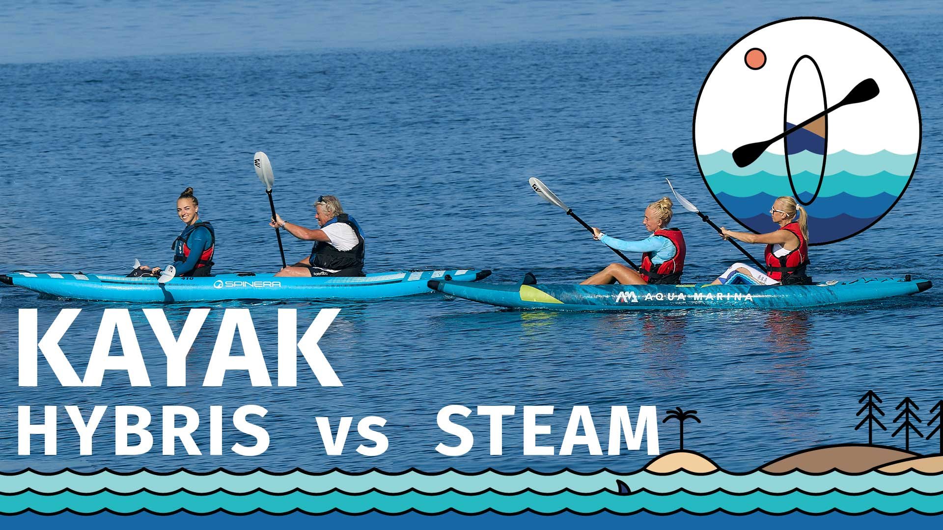 Recensione - paragone tra kayak AQUA MARINA Steam 412 e SPINERA Hybris 410