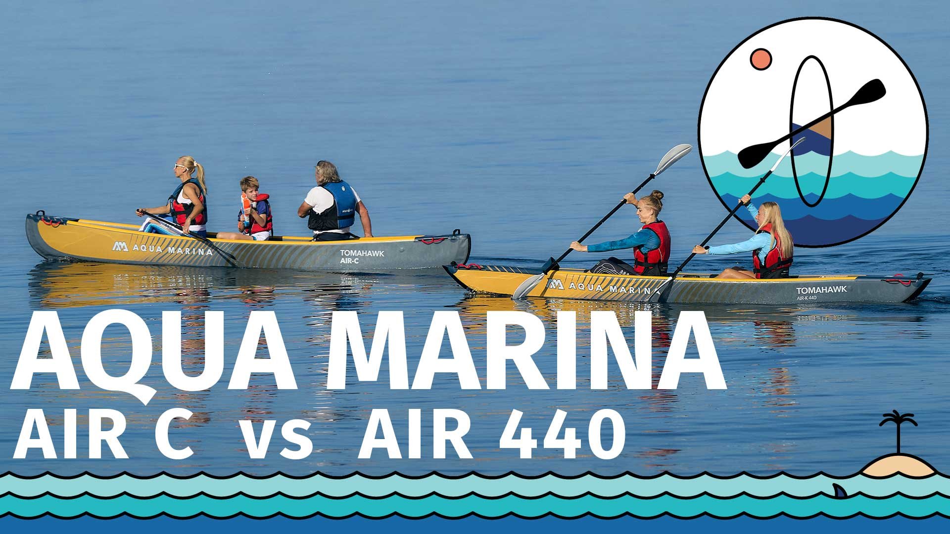 Recensione - paragone tra kayak AQUA MARINA Tomahawk AIR K440 e canoa AQUA MARIN
