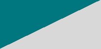 Sea green, white