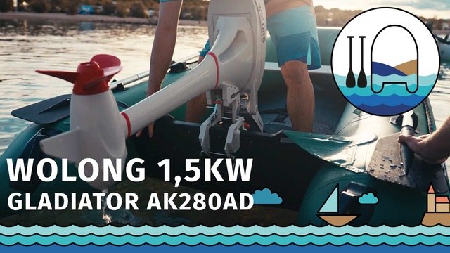 Gommone GLADIATOR AK280AD con motore elettrico WOLONG