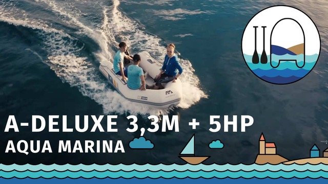 Gommone gonfiabile AQUA MARINA DELUXE 3,3m AL con motore a scoppio 5HP