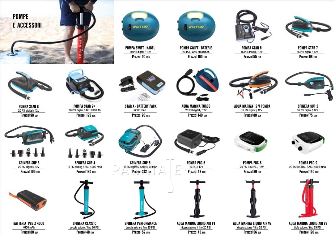 Catalogo di kayak, canoe, gommoni gonfiabili, motori da scaricare in PDF