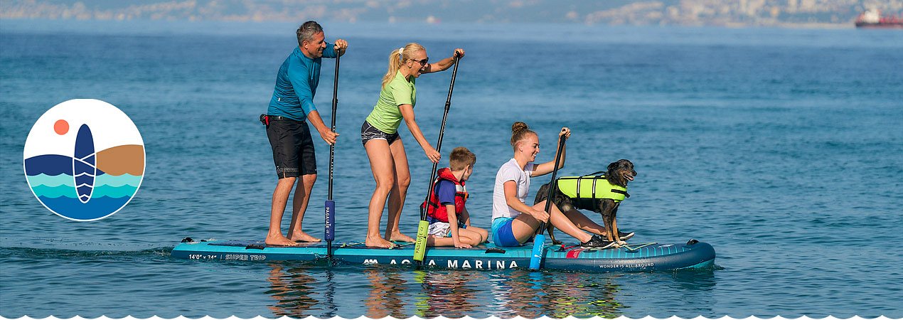 AQUA MARINA SUPERTRIP – tavole SUP gonfiabili per tutta la famiglia, super trip