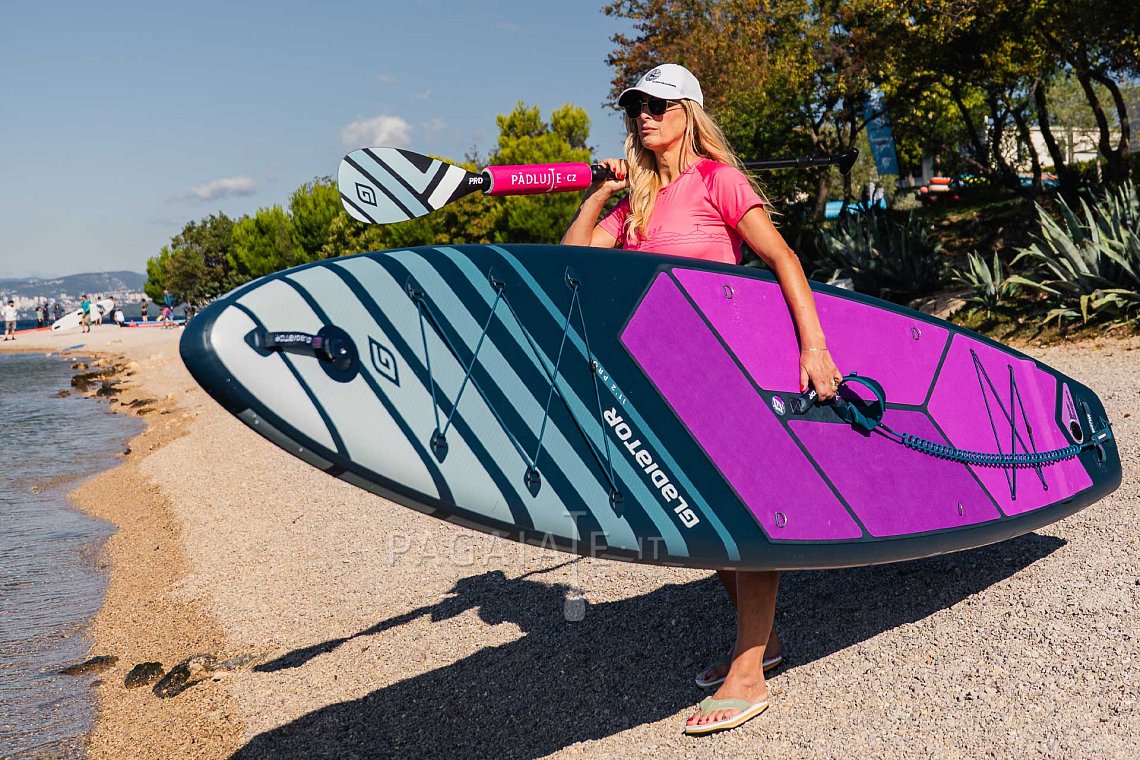 Outfit donna 9 – rosa – SUP gonfiabili GLADIATOR PRO, lycra, infradito COOL