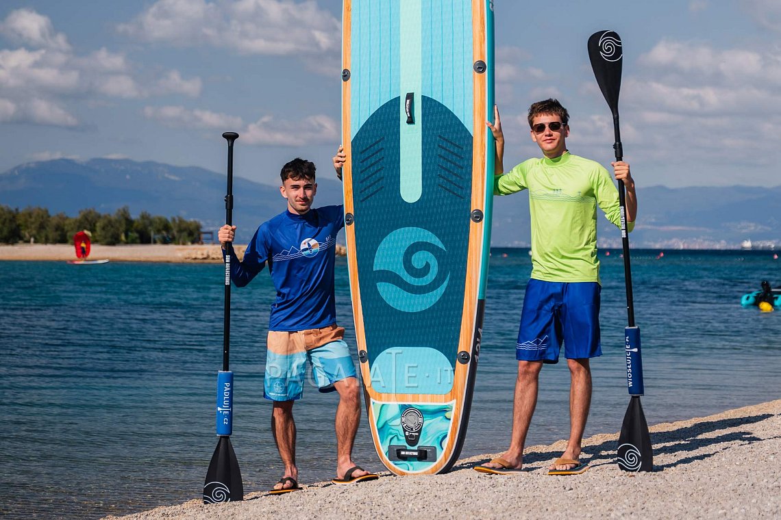 Outfit uomo 4 – verde neon – SUP gonfiabili GLADIATOR PRO, lycra, infradito COOL