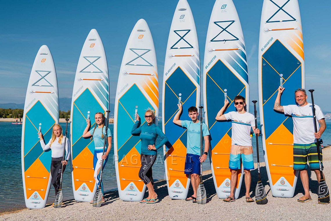 Outfit donna 10 – turchese – SUP GLADIATOR PRO, lycra, infradito COOL