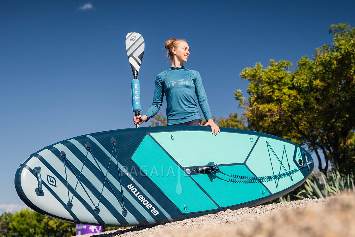 Outfit donna 11 – turchese – SUP GLADIATOR PRO, lycra, infradito COOL