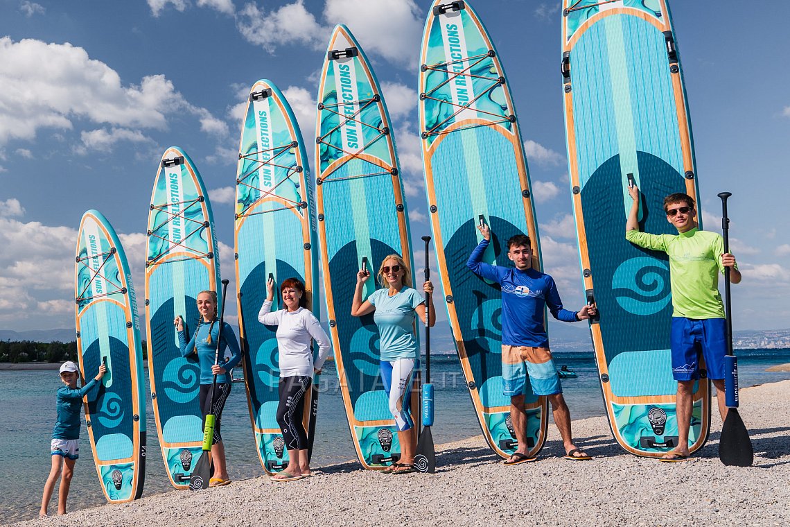 Outfit donna 12 – turchese – SUP GLADIATOR PRO, lycra, infradito COOL