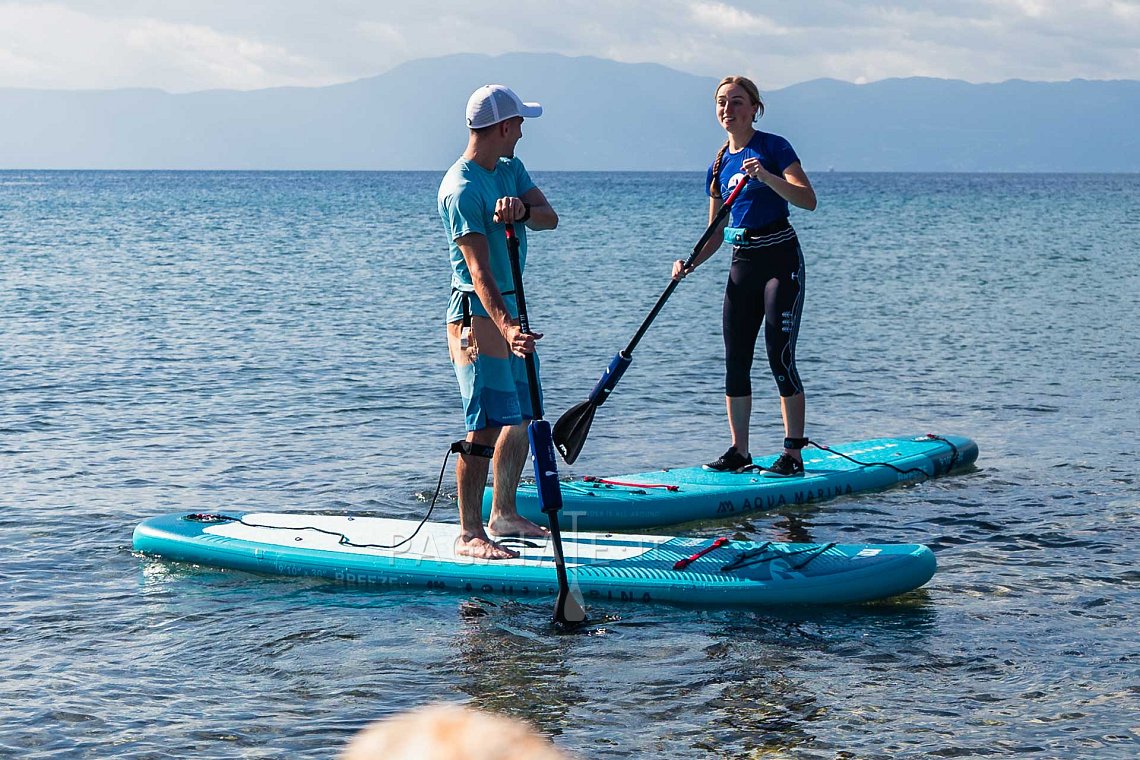 Outfit donna/uomo 1 – turchese – SUP GLADIATOR PRO, lycra, infradito COOL