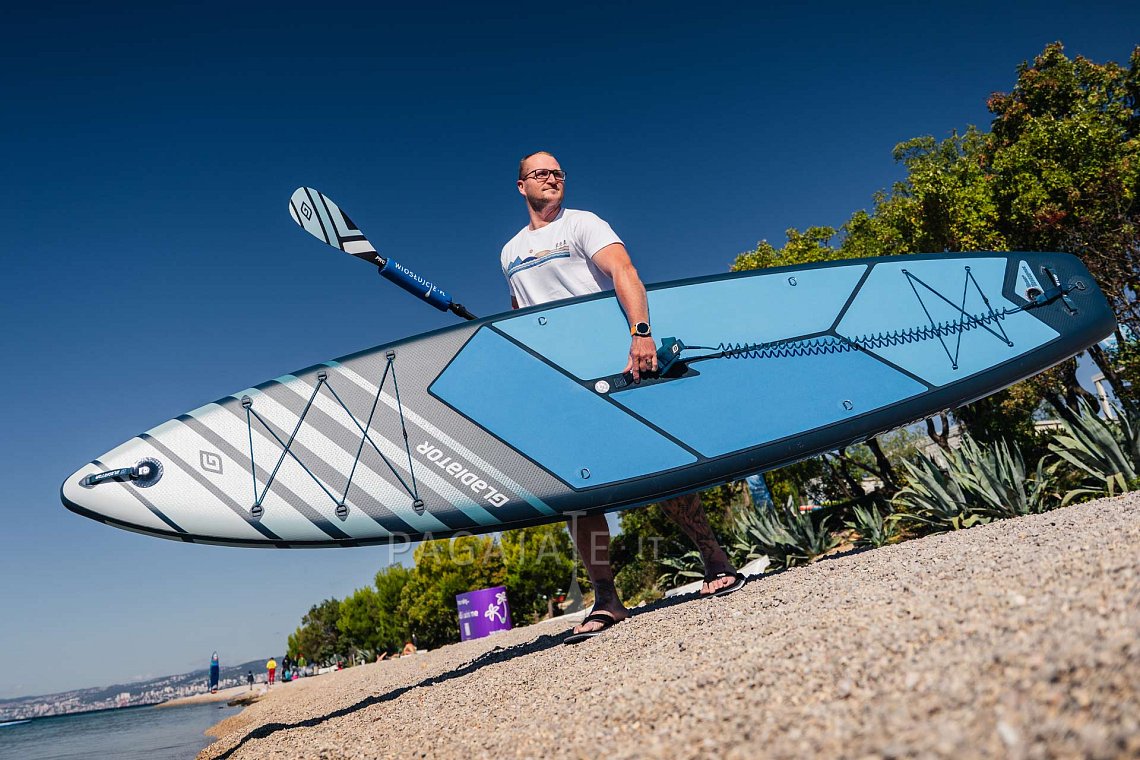 Outfit uomo 4 – Blu – SUP GLADIATOR PRO, lycra, infradito COOL