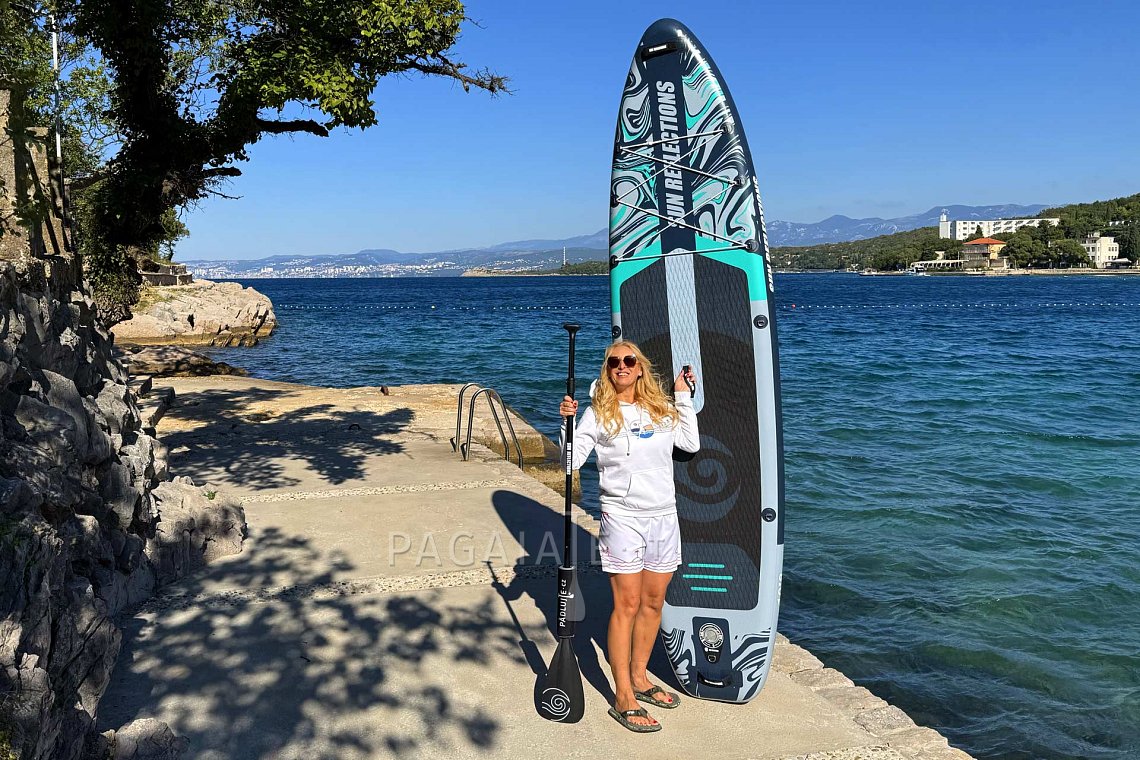 Outfit donna 5 – Nero – SUP gonfiabili GLADIATOR PRO, lycra, infradito COOL