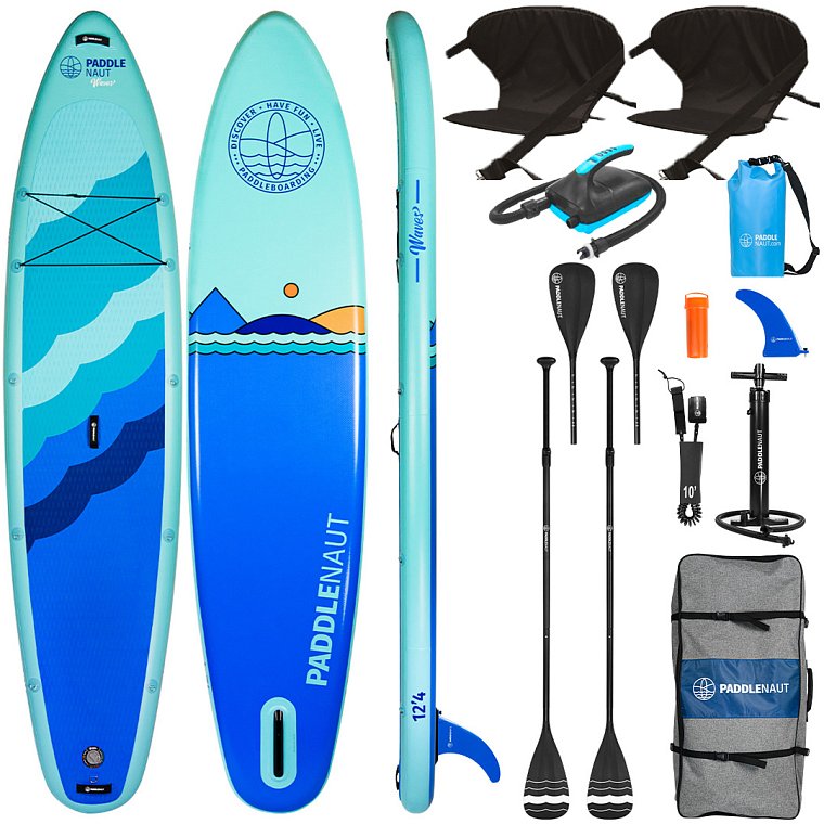 Paddleboardy PADDLENAUT WAVE MULTI 12'4. To nejlepší v jedné krabici.