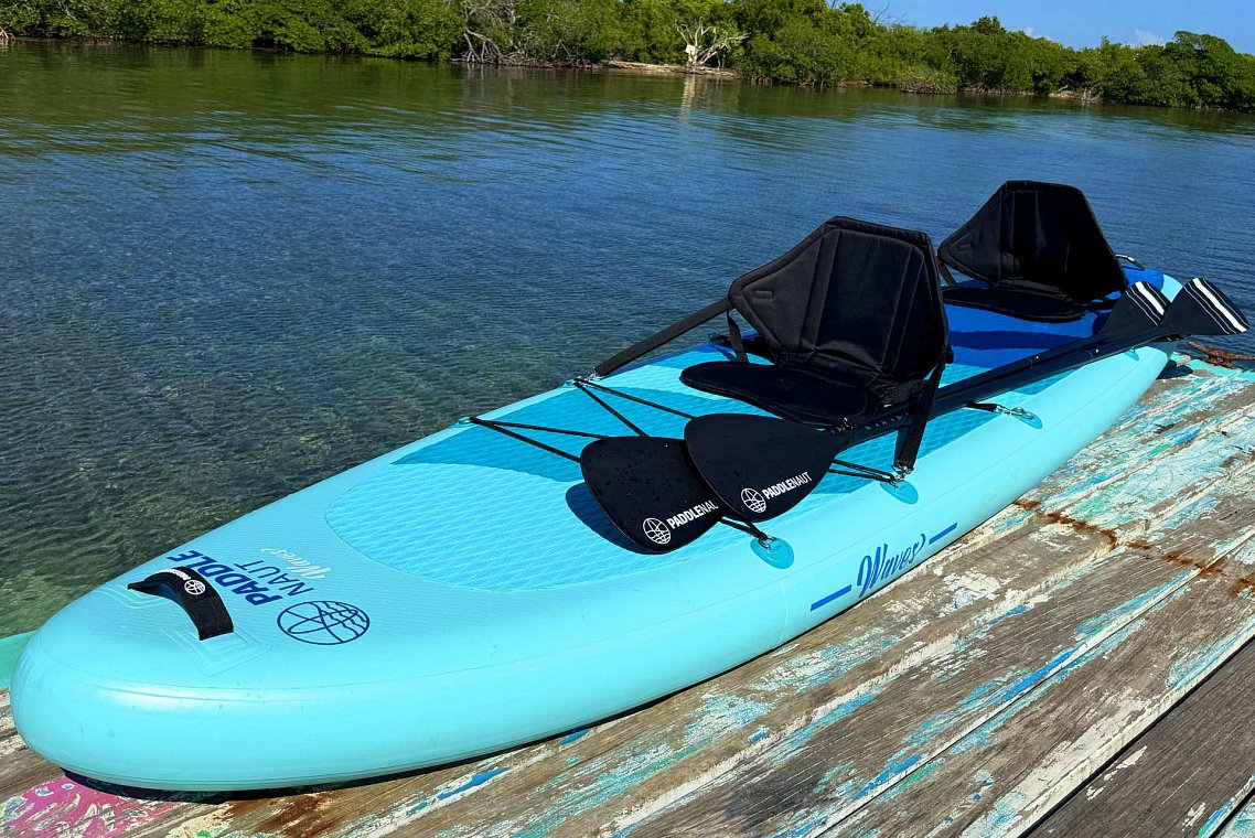 Paddleboard PADDLENAUT MULTI 12'4 - pro milovníky jízdy ve dvou, multi person, d