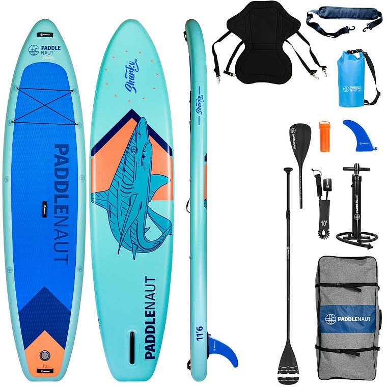 Paddleboardy PADDLENAUT SHARKO 11'6. To nejlepší v jedné krabici.