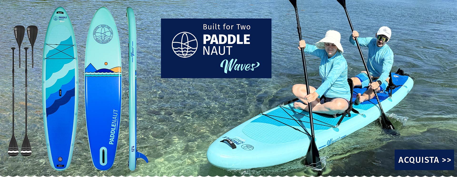 SUP gonfiabili - PADDLENAUT. Si distinguono per l'ottima stabilità, le buone prestazioni di navigazione, la solida struttura a doppio strato, la dotazione ricca e ben studiata e il design unico.