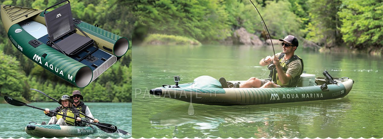 Kayak e gommoni gonfiabili per la pesca