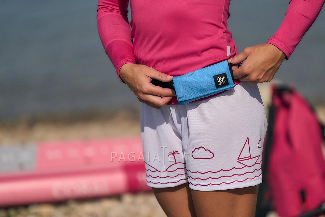 Outfit donna 3 - rosa - manica lunga in lycra , shorts taglio comodo