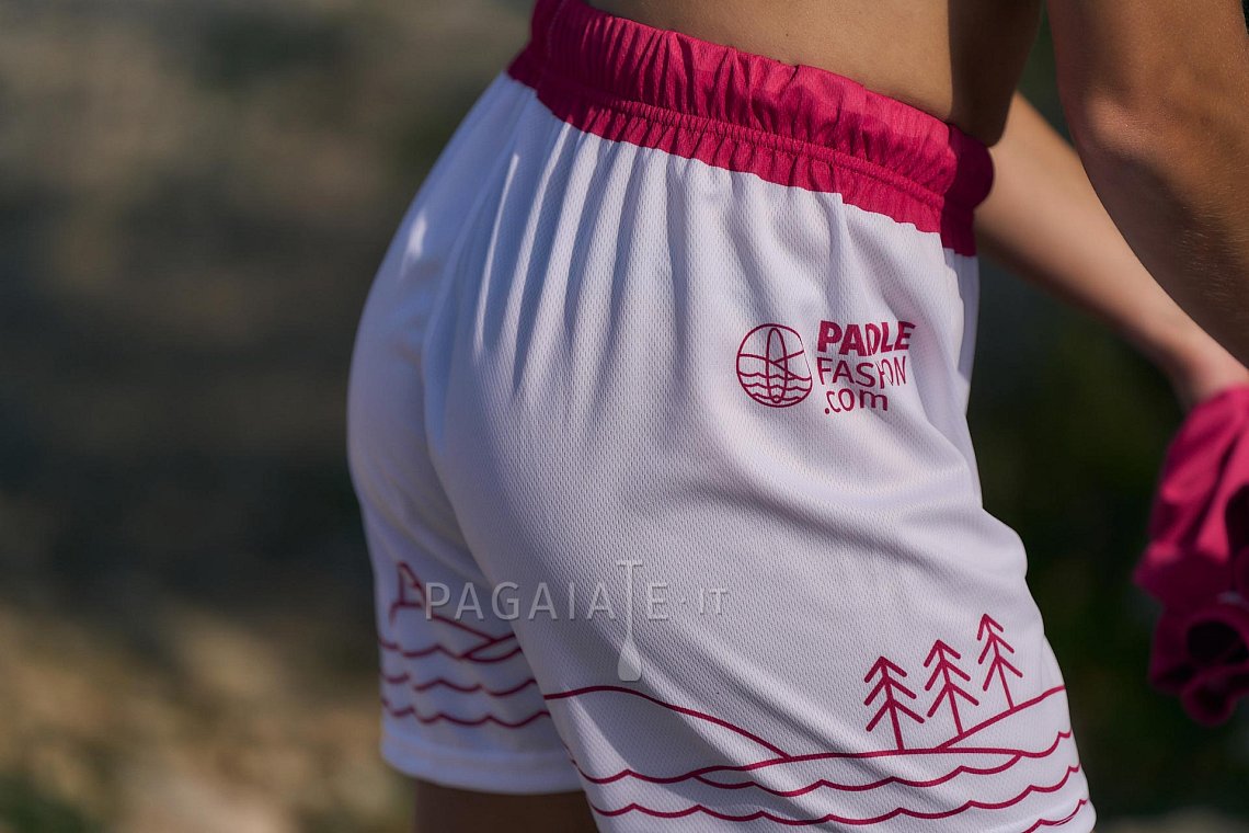 Outfit donna 3 - rosa - manica lunga in lycra , shorts taglio comodo