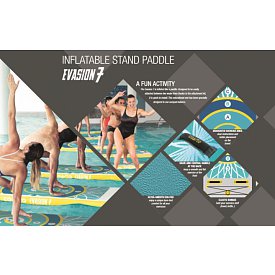 COASTO Evasion Aquafit - materasso gonfiabile per l'allenamento fitness