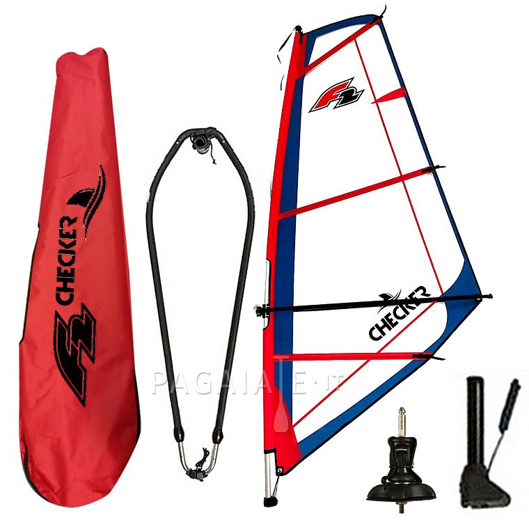 Plachta F2 CHECKER RIG - oplachtění pro paddleboardy