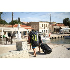 Zaino da trasporto AQUA MARINA LUGGAGE BAG 90l con le ruote per SUP gonfiabili