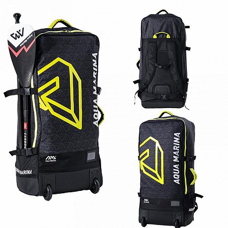 Zaino da trasporto AQUA MARINA LUGGAGE BAG 90l con le ruote per SUP gonfiabili