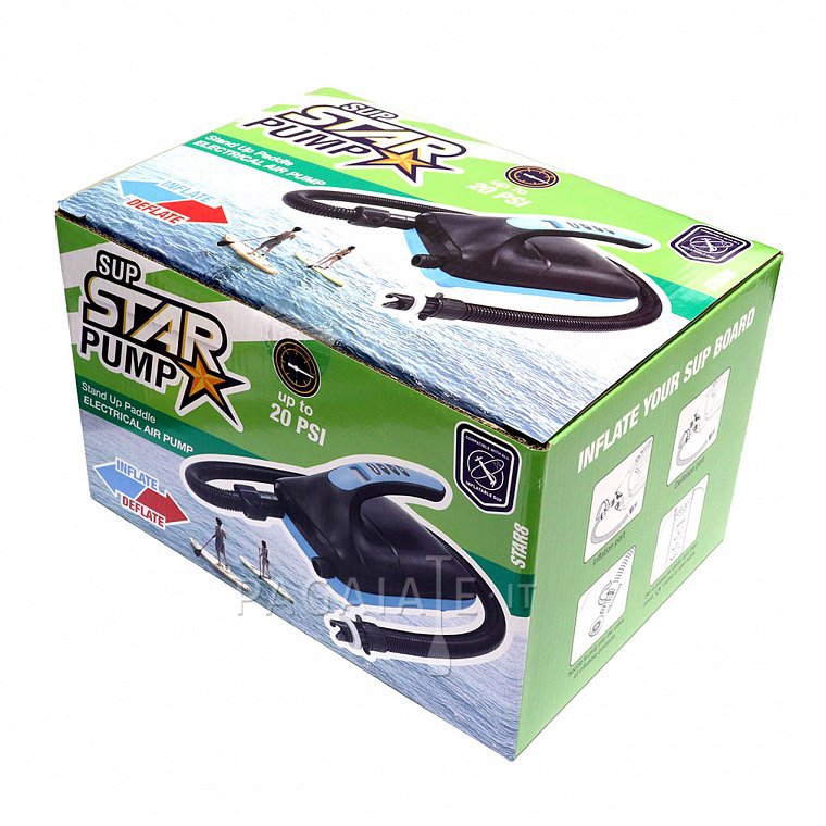 STAR 8 Elektrická pumpa 12V do 20PSI pro paddleboardy