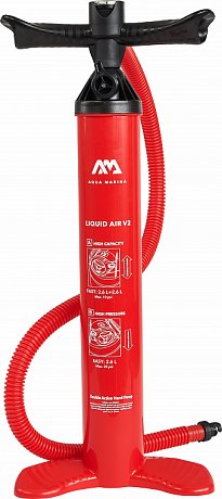 Pompa AQUA MARINA LIQUID AIR V2 DOPPIA AZIONE - pompa universale per SUP gonfiabili