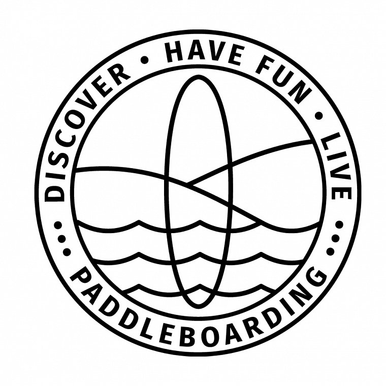 Kšiltovka PADDLEBOARDING černá/bílé logo razítko