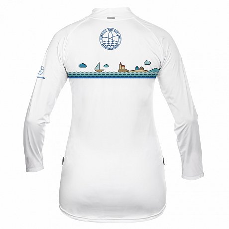T-shirt donna PADDLEBOARDING WHITE lycra manica lunga