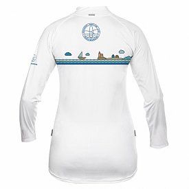 T-shirt donna PADDLEBOARDING WHITE lycra manica lunga