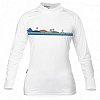 T-shirt donna PADDLEBOARDING WHITE lycra manica lunga