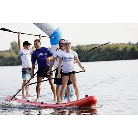 T-shirt donna  PADDLEBOARDING WHITE lycra manica corta