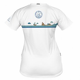 T-shirt donna  PADDLEBOARDING WHITE lycra manica corta