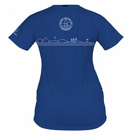 T-shirt donna PADDLEBOARDING BLUE lycra manica corta