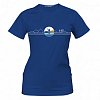 T-shirt donna PADDLEBOARDING BLUE lycra manica corta