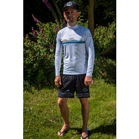 T-shirt uomo PADDLEBOARDING WHITE lycra manica lunga