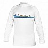 T-shirt uomo PADDLEBOARDING WHITE lycra manica lunga