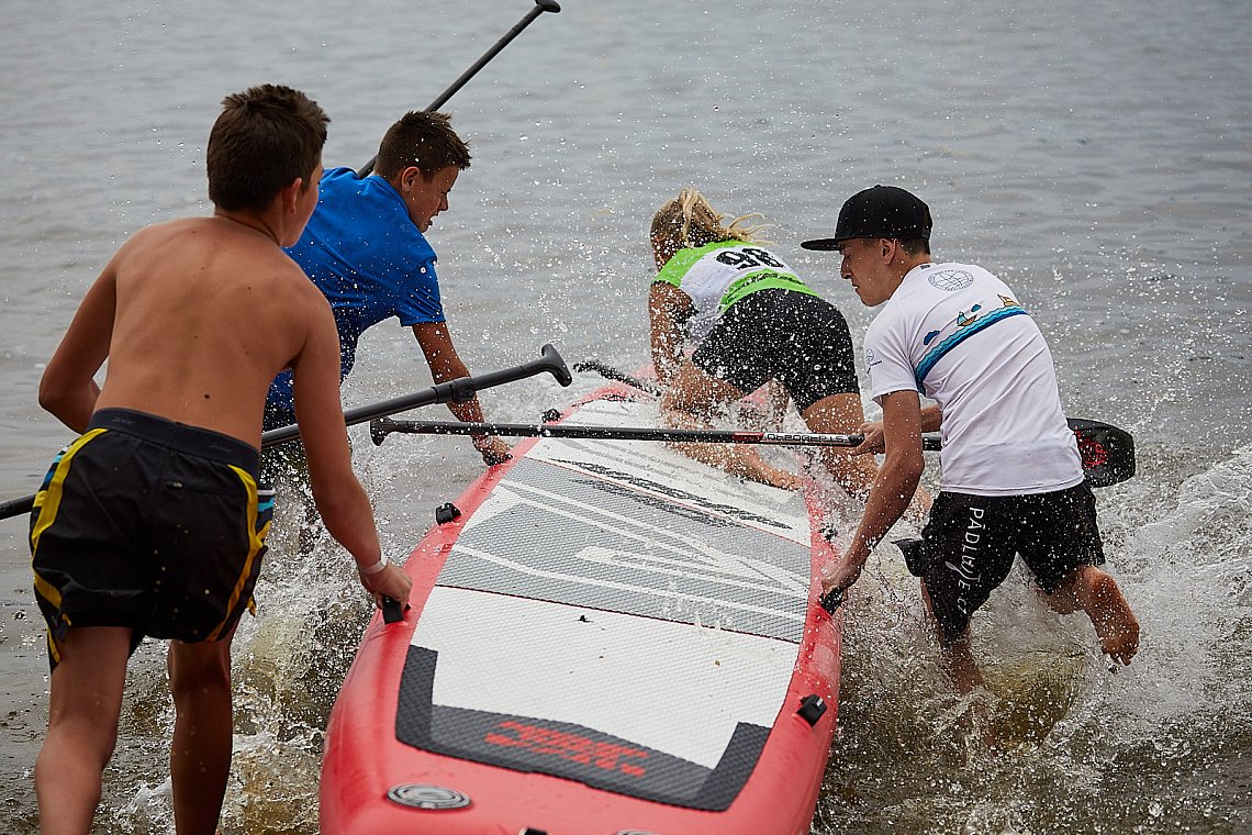 Tričko pánské PADDLEBOARDING WHITE lycra krátký rukáv