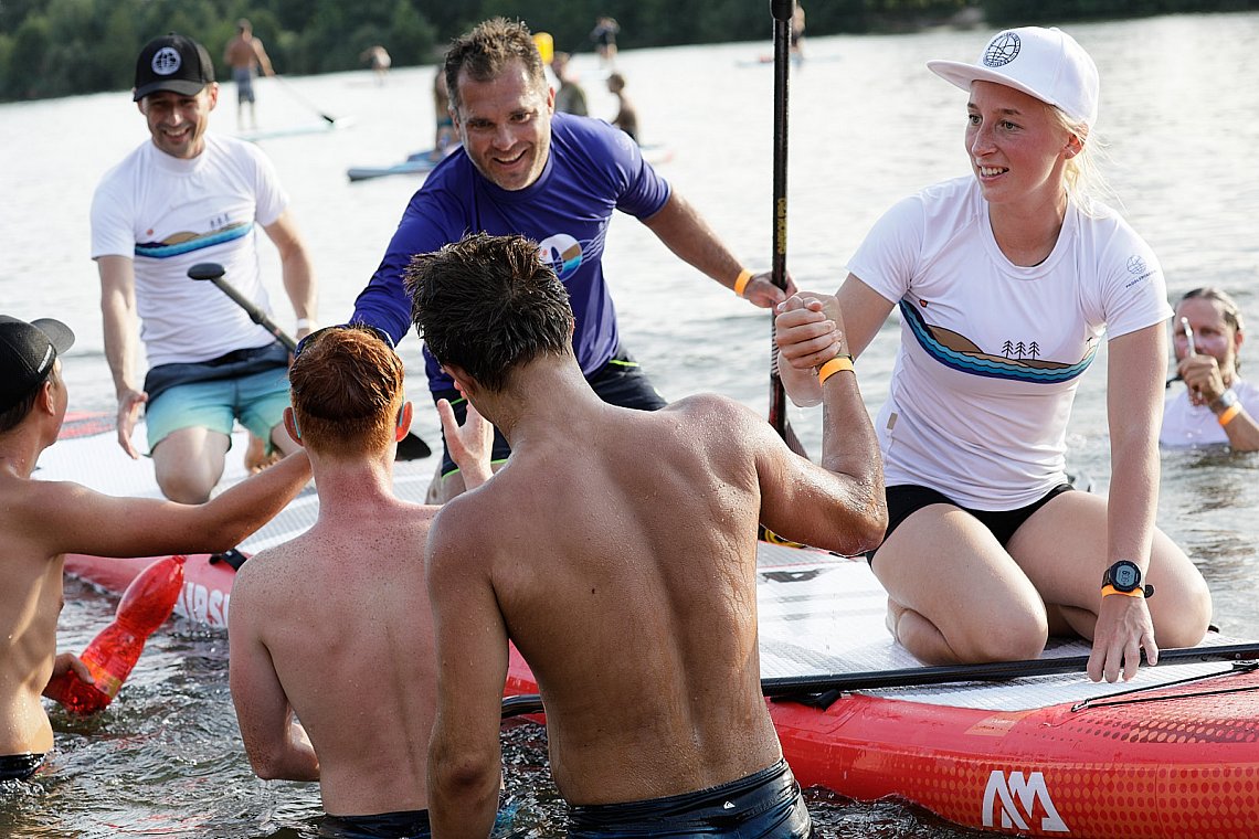 Tričko pánské PADDLEBOARDING WHITE lycra krátký rukáv