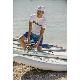 T-shirt uomo PADDLEBOARDING WHITE lycra manica corta