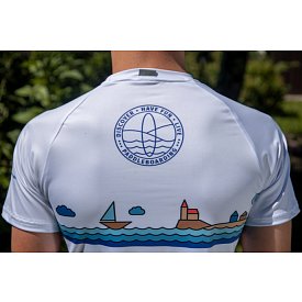 T-shirt uomo PADDLEBOARDING WHITE lycra manica corta