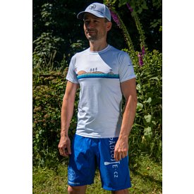 T-shirt uomo PADDLEBOARDING WHITE lycra manica corta