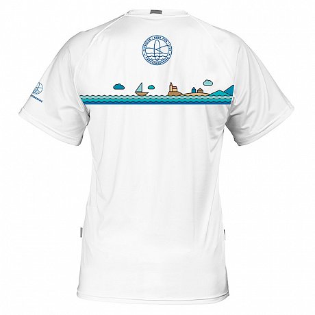 T-shirt uomo PADDLEBOARDING WHITE lycra manica corta