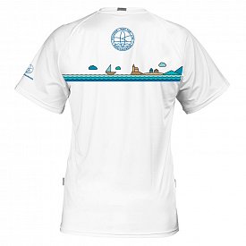 T-shirt uomo PADDLEBOARDING WHITE lycra manica corta