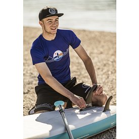 T-shirt uomo PADDLEBOARDING BLUE lycra manica corta