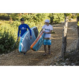 T-shirt uomo PADDLEBOARDING BLUE lycra manica lunga