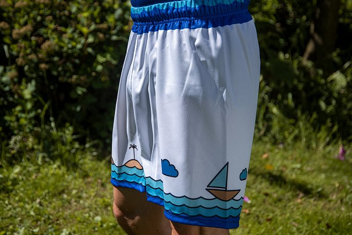 Shorts uomo PADDLEBOARDING WHITE taglio comodo